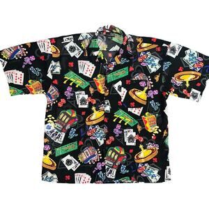 Andrade Rockabilly Shirt Men's XXL 2XL Hawaiian Pocket Las Vegas Casino Slots